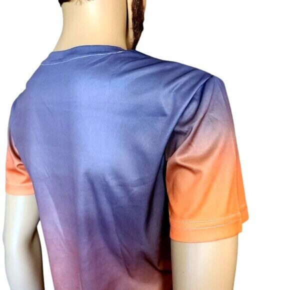 KTM Gradient Orange & Purple Graphic Short-Sleeve T-Shirt Lightweight Medium - Picture 4 of 6